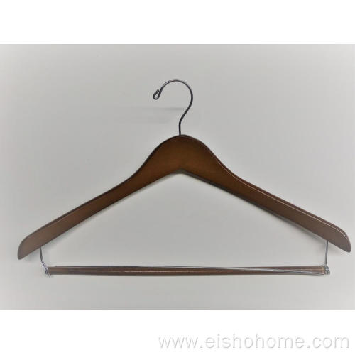 EISHO Curved Shape Wooden Hanger